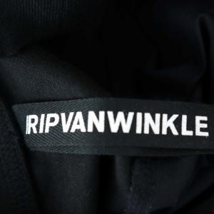 RIPVANWINKLE 22SS ボックス プリーツ Tシャツ カットソー 半袖 S 黒 ダークネイビー ブラック