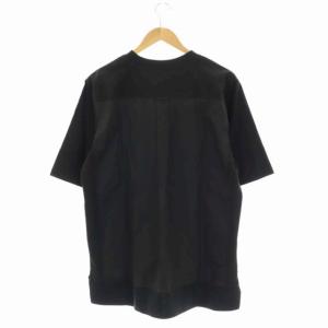 RIPVANWINKLE 22SS ボックス プリーツ Tシャツ カットソー 半袖 クルーネック S 黒 ブラック
