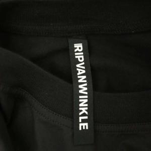 RIPVANWINKLE 22SS ボックス プリーツ Tシャツ カットソー 半袖 クルーネック S 黒 ブラック