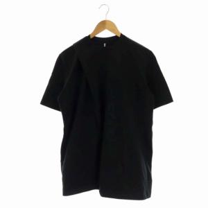 RIPVANWINKLE 22SS クロスジャージー Tシャツ カットソー クルーネック 半袖 S 黒 ブラック