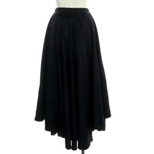 Ameri VINTAGE LAYERED FLARE SKIRT フレアスカート レイヤード 2点セット バックテール ロング 紺 ネイビー マルチカラー