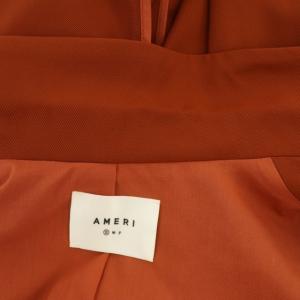 Ameri VINTAGE 20AW BACK SIDE JACKET テーラードジャケット ミドル丈 2B パイピング 背抜き S テラコッタブラウン