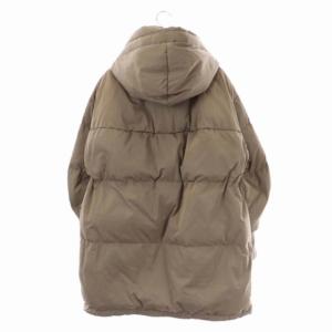 SNIDEL 22AW ミドルダウンコート アウター フード ジップアップ 1 モカ