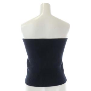 BLUE LABEL CRESTBRIDGE ニットビスチェ ベアトップ 38 紺 ネイビー