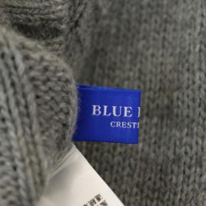 BLUE LABEL CRESTBRIDGE タートルネックニット セーター 長袖 プルオーバー ロゴプレート 38 グレー