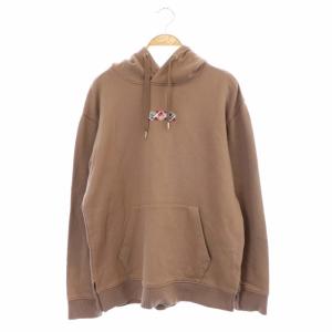 パーカー カットソー スウェット 長袖 プルオーバー ロゴプリント 38 ピンクブラウン