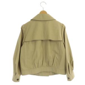 BLUE LABEL CRESTBRIDGE ダブルショートジャケット ブルゾン ジップアップ 38 ベージュ