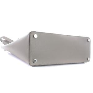 MICHAEL KORS MKプレート トートバッグ ハンドバッグ レザー ロゴ グレージュ