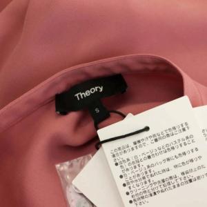 Theory 21AW Prime GGT LT Collarless Shirt シャツ ブラウス バンドカラー 長袖 比翼仕立て S