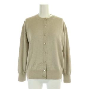 vingt-trois 20AW シルクブレンド ニットアンサンブル カーディガン リブカットソー 長袖 クルーネック ラメ糸