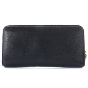 PRADA 長財布 レザー ロゴ 黒 ブラック