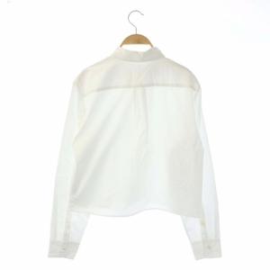 Plage 23SS Short シャツ ブラウス ショート丈 長袖 白 ホワイト