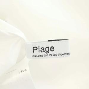 Plage 23SS Short シャツ ブラウス ショート丈 長袖 白 ホワイト