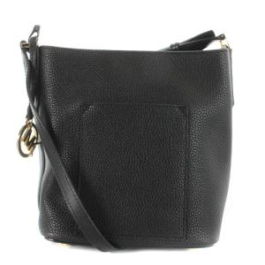 MICHAEL KORS ショルダーバッグ レザー ロゴ 黒 ブラック