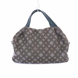 russet ショルダーバッグ ハンドバッグ 2WAY モノグラム ナイロン×レザー 茶 ブラウン