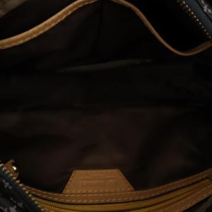 russet ショルダーバッグ ハンドバッグ 2WAY モノグラム ナイロン×レザー 茶 ブラウン