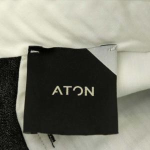 ATON タックスラックスパンツ テーパード センタープレス 06 グレー