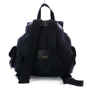 SAINT LAURENT PARIS 344039 バッグ リュックサック バックパック キャンバス 巾着 ブラック