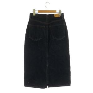 MARGARET HOWELL × エドウィン EDWIN 517-8132008 デニムスカート タイト ロング W27 紺 ネイビー