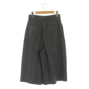 MARGARET HOWELL × フォックスブラザーズ FOX BROTHERS FLANNEL クロップドワイドパンツ タック 1 グレー