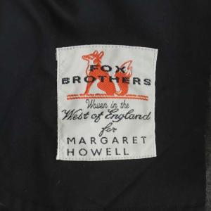MARGARET HOWELL × フォックスブラザーズ FOX BROTHERS FLANNEL クロップドワイドパンツ タック 1 グレー