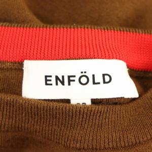 ENFOLD 22AW COCOON-ARM BOX PULLOVER ニット セーター 長袖 クルーネック プルオーバー ウール 38