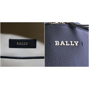 BALLY デイパック ロゴ レザー 黒