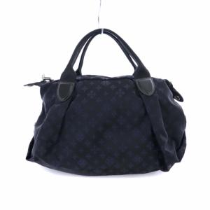 russet フォートラベラー for Traveller ハンドバッグ ショルダーバッグ ナイロン モノグラム 2WAY 黒 ブラック