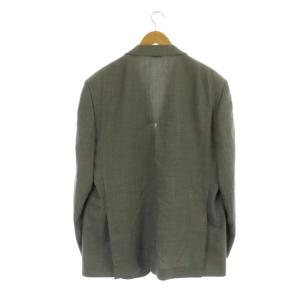 LANVIN COLLECTION テーラードジャケット ウール シルクモヘヤ混 背抜き 2B T50 56 グレー