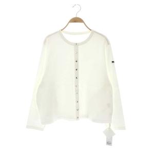 MY STANDARD 21AW アルモリュクス Armor lux カーディガン 長袖 クルーネック 48 白 ホワイト