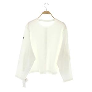 23区 MY STANDARD 21AW アルモリュクス Armor lux カーディガン 長袖 クルーネック 48 白 ホワイト