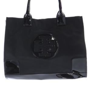 TORY BURCH ハンドバッグ トートバッグ ナイロン 切替 黒 ブラック