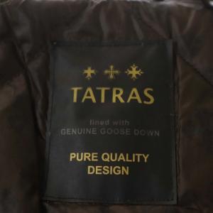 TATRAS Rライン CUSNA ダウンジャケット N-3B フード ラクーン ラビットファー 02 グレージュ