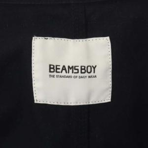 BEAMS BOY ダックショップコート コットン ロング 紺 ネイビー