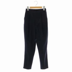 20SS PEダブルクロスゴムジョッパーズパンツ テーパード タック イージー 34 濃紺 ダークネイビー