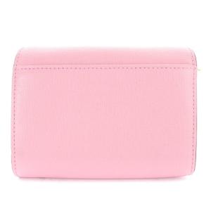 FURLA バビロン 二つ折り 財布 レザー ロゴ ピンク