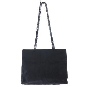 PRADA トートバッグ ハンドバッグ プラスチックチェーン 黒 ブラック