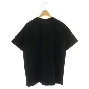 sacai サイドジップTシャツ カットソー 半袖 クルーネック プリント 2 黒 ブラック 白 ホワイト 黄色 イエロー