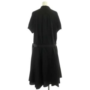 sacai コットンニットドッキングワンピース 3 黒