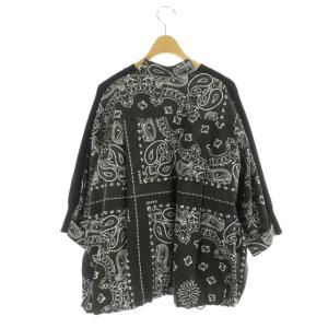 sacai 22SS Bandana Print Pullover プルオーバー ニット切り替え ペイズリー柄