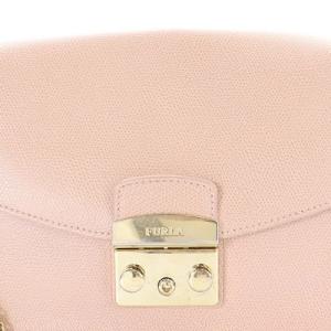 FURLA メトロポリス チェーンバッグ ショルダーバッグ レザー ロゴ ピンク