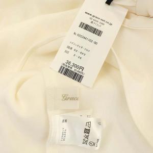 Grace Class 22AW ラグランギャザートップ トップス ブラウス 長袖 ギャザー 36 白 ホワイト