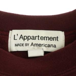 AMERICANA 21AW アパルトモン別注 Halfsleeve Logo Sweat ロゴ スウェット トレーナー 長袖 プルオーバー 裏起毛