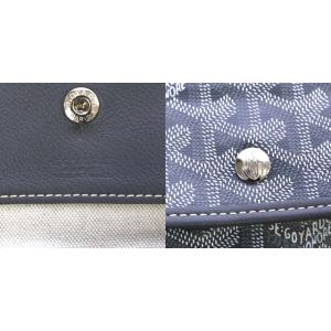 GOYARD サンルイPM トートバッグ PVC レザー ポーチ付き グレー