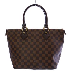 LOUIS VUITTON ダミエ エベヌ サレヤ PM ハンドバッグ ブラウン N51183