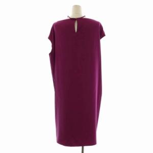 HERMES シルクドレス ワンピース フレンチスリーブ 40 紫