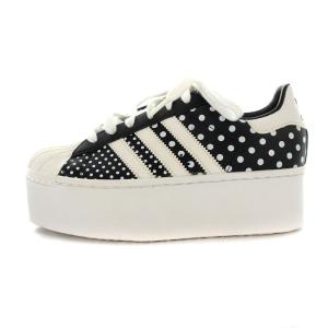 ウーマンズ スーパースター 2 プラットフォームアップ EF Black White SUPER STAR Originals