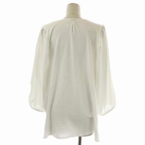 23区 vingt-trois 21AW ハイツイストスムースボリュームスリーブカットソー 長袖 クルーネック チュニック プルオーバー