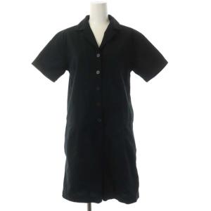 Seersucker Short All in One コットン シアサッカーオールインワン  前開き タック 膝丈  半袖