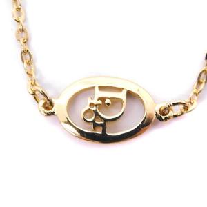 Christian Dior ブレスレット サークルロゴ ゴールド色